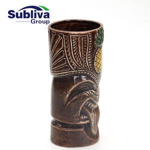 Taza Tiki Worriors de lengua larga de cerámica 550ml - Product Image 2