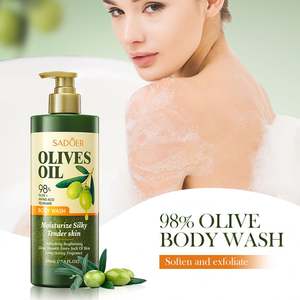 Shampooing et après-shampoing pour <span class=keywords><strong>cheveux</strong></span> à l'huile d'olive naturelle biologique à 98%, ensemble de soins capillaires nourrissant et réparateur, gel douche lissant - Product Image 6