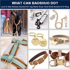 OEM accesorios para mascotas bolsa de Hardware 15mm/20mm/25mm/38mm Metal perro Collar lateral hebilla de liberación rápida para correa de perro y mochila - Product Image 4