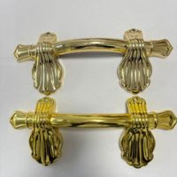 H9004 ataúdes fúnebres de plástico Personalizados Baratos al por mayor mango de madera ataúd hardware artesanías funerarias para ataúd de madera