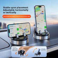 Multifonctionnel 360 °   Support de téléphone rotatif pour voiture, support de tableau de bord, support de téléphone universel réglable pour voiture, support de téléphone de bureau