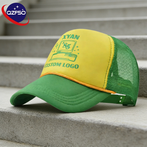 Gorra Trucker de 5 Paneles Personalizada QZFSO, Unisex, con Logotipo Bordado e Impresión Puff, Gorras de Malla, Moda Deportiva para Exteriores, Gorra de Béisbol - Product Image 1