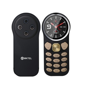 Mini Teléfono MKTEL L2 OEM, Pantalla TFT de 1.39 Pulgadas, 2G, Doble SIM, Batería de 800 mAh, Doble Modo de Espera, Cámara de 0.08MP, 32 MB de ROM+RAM, Negro Dorado - Product Image 2