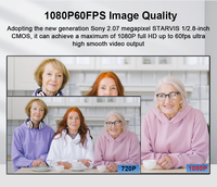 Caméra PTZ 1080P 60FPS 30X NDI HX2 USB3.0 HD 3G-SDI PoE avec cadrage automatique, vente en gros directe usine pour l'éducation
