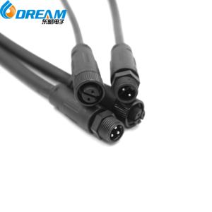 موصلات كابلات مقاومة للماء <span class=keywords><strong>DR</strong></span>-D18 M12 ذات 4 سنون ذكر وأنثى مع اتصال نحاسي بتصنيف 10 أمبير - Product Image 3