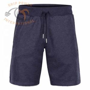 กางเกงขาสั้นออกกำลังกายผู้ชายใส่สบาย ระบายอากาศได้ดี ลายเรียบ ผ้าขนสัตว์ ความยาวระดับเข่า เอวกลาง มีเชือกผูก - Product Image 4