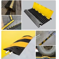 Protector de Cables para Exteriores, Reductor de Velocidad, Protector de Cables de PVC de 3 Canales, Protector de Cables de Goma