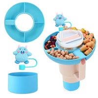 40oz Bol à collation en silicone amélioré Plateau à collation pour gobelet Anneau à collation en silicone réutilisable pour voiture Accessoires de cuisine