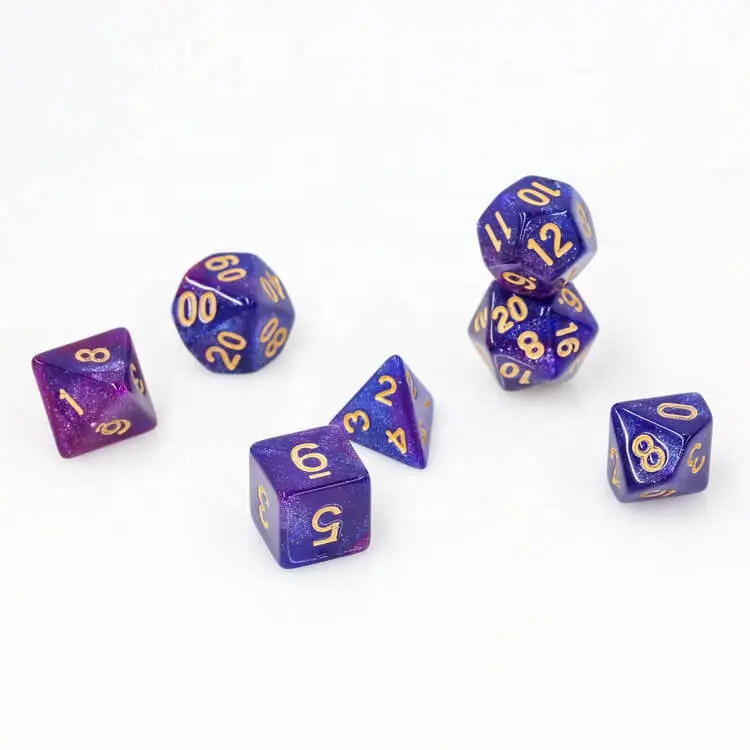 Wonderful Dragon And Dungeon Entertainment Outdoor Glitter Dice Purple