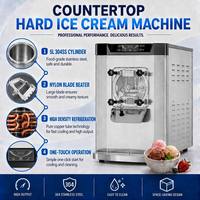 Machine à glace dure commerciale 20L/H, congélateur discontinu professionnel pour gelato, idéale pour les petites entreprises