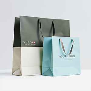 Bolsas de papel de lujo impresas con logotipo personalizado, joyería, pulsera, embalaje, regalo, bolsa de compras con cierre de cinta - Product Image 4