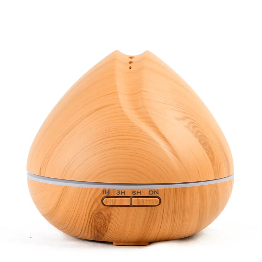 Commercial Cool Mist Large Capacity 400ml Wooden LED Diffuser Aroma Portable Electric Humidifier Essential Oil Aroma Diffuser