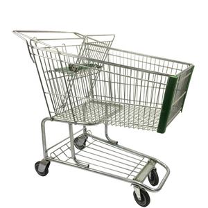 अमेरिकी सुपरमार्केट ट्राली बच्चे की सीट के साथ हाथ तह शॉपिंग ट्रॉली गाड़ी - Product Image 3