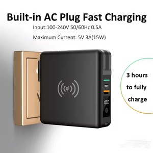 10000mAh Super <span class=keywords><strong>chargeur</strong></span> avec prise ca pliable 15W <span class=keywords><strong>aimant</strong></span> <span class=keywords><strong>chargeur</strong></span> sans fil batterie externe câble USB-C intégré pour téléphones - Product Image 2