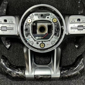 พวงมาลัยแอลอีดีคาร์บอนไฟเบอร์ฟอร์จสำหรับ <span class=keywords><strong>Mercedes</strong></span> <span class=keywords><strong>AMG</strong></span> GT CL CLS CLA E S <span class=keywords><strong>C36</strong></span> G63 C43มล. SL W204 W213 W211 W205 W212 W177 W206 - Product Image 5