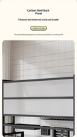 Égouttoir de cuisine sur pied, double niveau, en fil métallique, pour vaisselle, assiettes, bols, rangement pour évier, baguettes, vaisselle, moderne