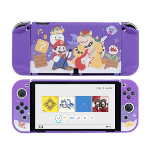 สินค้าใหม่ Nin Tendo SWITCH เคสคอนโซลเกมพีซีแบบแยกฝาครอบแข็งอุปกรณ์เล่นเกมธีมซูเปอร์มาริโอ - Product Image 5