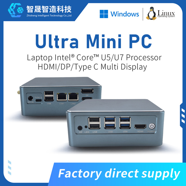 New Intel Core U5 /U7 U5-125U M.2 2280 NVMe SSD DDR5  USB HDMI 2.0 DP 1.4 8K WiFi6 Gaming PC