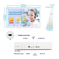 Tablette Android 15 IP65 Écran tactile Affichage publicitaire 15,6'' Interface OEM pour centre commercial Service de point de vente Commentaires