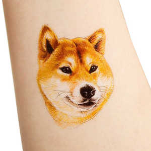 Ingrosso Personalizzato Cane Animale Impermeabile Simbolo Farfalla Festa dei Regali Cartone Animale Temporaneo Adesivi del Tatuaggio per i Bambini - Product Image 2