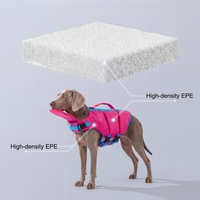 Maillot de bain pour animaux de compagnie personnalisé, luxe, simple, été, écologique, durable, flottabilité élevée, couleur unie contrastée, pour chiens grands/petits, XL