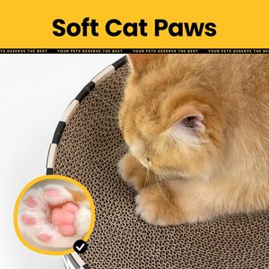JTPAWS Duurzame, milieuvriendelijke krabplank van karton, gegolfd krabmatje, voor binnengebruik, zwart-wit geruit design - Product Image 5