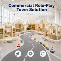 Maison de jeu intérieure pour enfants, étagères de lecture commerciales, comptoir, certifié CE, compatible avec les projets FEC, facile à utiliser pour les opérateurs