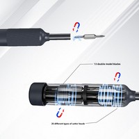 Juego de Destornilladores de Precisión 27 en 1, Modelo MT-M027, de Acero al Cromo-Vanadio, para Teléfonos Móviles, Computadoras y Gafas