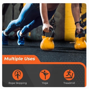 Rollos de Suelo Deportivo de Vinilo de 15 mm, Impermeables, Antideslizantes, Aislantes, con Absorción de Impactos, Baldosas SBR para Gimnasio, Hogar, Terraza, Parque - Product Image 5