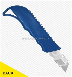 Couteau utilitaire rétractable multifonctionnel en plastique de qualité industrielle personnalisé, support OEM, lame de verrouillage de 18 mm, coupe haute teneur en <span class=keywords><strong>carbone</strong></span> - Product Image 6