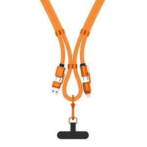 Cavo USB-C con Laccetto, <span class=keywords><strong>Ricarica</strong></span> Rapida 60W, Trasferimento Dati 480Mbps, Cinghia Integrata, Cavo USB-C a USB-C per Telefono, Android - Product Image 5