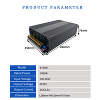 Stabilisateur de tension 2000W 220V vers 32V, régulateur d'alimentation à découpage 2KW pour moteur pas à pas et équipement de communication