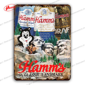 A BIG HIT Hamm's la bière rafraîchissante Funny Metal Sign Bar Club Pub Restaurant Living Room Wall Decor Retro Tin Sign Custom - Product Image 4