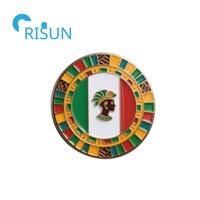 Fabrication métal carte africaine broche broche insigne personnalisé Nigeria Bénin drapeau Bénin carte épinglette insigne