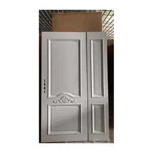 Pengocok pintu Interior Mdf dekoratif, desain pernis selesai melamin pintu Internal