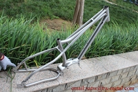 Cadre de gros vélo en titane avec moteur Bafang G510 E-Bikes personnalisables VTT Freins à disque Ti E-Bike Frames