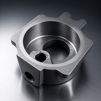 Support de boîtier en fonte ductile GGG50 usiné CNC de précision, pièces moulées sur mesure OEM pour machines industrielles