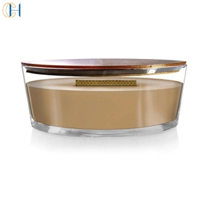 C & H aromaterapia hogar fragancia <span class=keywords><strong>barco</strong></span> forma velas mechas <span class=keywords><strong>de</strong></span> madera velas curativas <span class=keywords><strong>de</strong></span> gran tamaño con tapa <span class=keywords><strong>de</strong></span> madera - Product Image 1