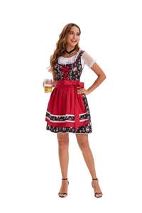 Vestido de Cosplay del Festival de la cerveza Oktoberfest <span class=keywords><strong>para</strong></span> mujer, ropa alemana, trajes femeninos <span class=keywords><strong>para</strong></span> Halloween, Carnaval, fiesta, traje, tamaño adulto - Product Image 3