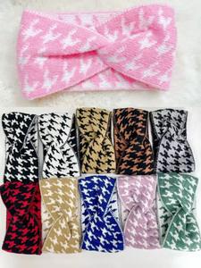 طوق رأس فاخر وأنيق للنساء لفصل الخريف والشتاء، بتصميم كلاسيكي منقوش ومحبوك لتصفيف الشعر اليومي، رباط رأس دافئ للاستخدام اليومي - Product Image 5