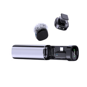 Microphone cravate sans fil Winbridge 2.4G (1Tx+2Rx) Microphone capacitif Transmission 20m Temps de fonctionnement 5-6H - Product Image 6