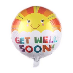 2023 <b>Balloons</b> Wholesales New Product 18 Inch <b>Round</b> Shaped Aluminum Foil Get Well Soon <b>Balloon</b> - Product Image 6