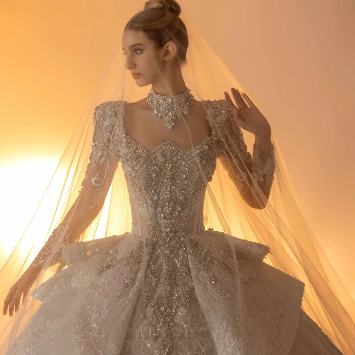Wedding Dress Wedding Ball Gown Luxury Heavy Bead Rhinestone Swarovski  Crystal Vestido De Boda Noiva Robe Mariage Plus Size| Alibaba.com