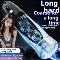Pompe à pénis électrique pour hommes Wellwanted, 3 modes de succion, jouets sexuels pour adultes, extenseur de pénis en silicone à air et eau