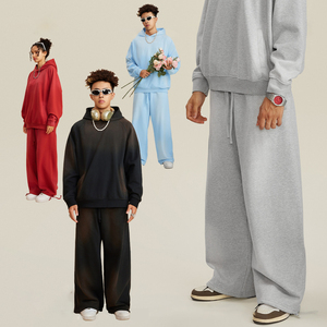 Pantalon de jogging vintage MTR3463 style streetwear personnalisé en mélange de coton 445 g/m² avec bandage et ouverture au niveau des chevilles, effet délavé Monkey Wash - Product Image 3