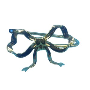 Metal Bow Wall Hanging <b>Curtain</b> <b>Hook</b> Golden Luster Zinc Alloy Simple Design Easy Installation - Product Image 5