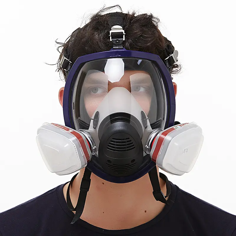 Filtre à gaz complet cbrn nbc masque noir respirateur tactique anti-radiation nucléaire bong déchirer russe enfants avec réservoir d'oxygène