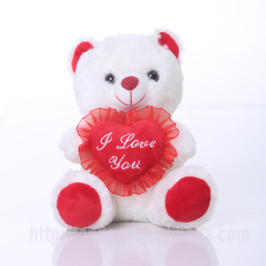 Nhồi bông đồ chơi sang Trọng Quà Tặng Ngày Valentine 25cm trắng nâu Ngày Valentine Gấu bông động vật <span class=keywords><strong>2</strong></span> màu - Product Image 2