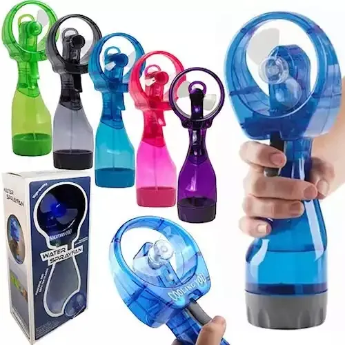 Werbe geschenk Mini Fan mit Wassers pray 300ml Kapazität Flasche Sommer Wassernebel Spray Fan