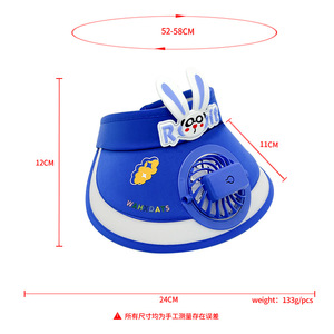 Sombrero de Protección Solar para Niños HY, <span class=keywords><strong>Gorra</strong></span> de Verano con <span class=keywords><strong>Visera</strong></span> de Conejo de Dibujos Animados y Ala Ancha para Niños - Product Image 5